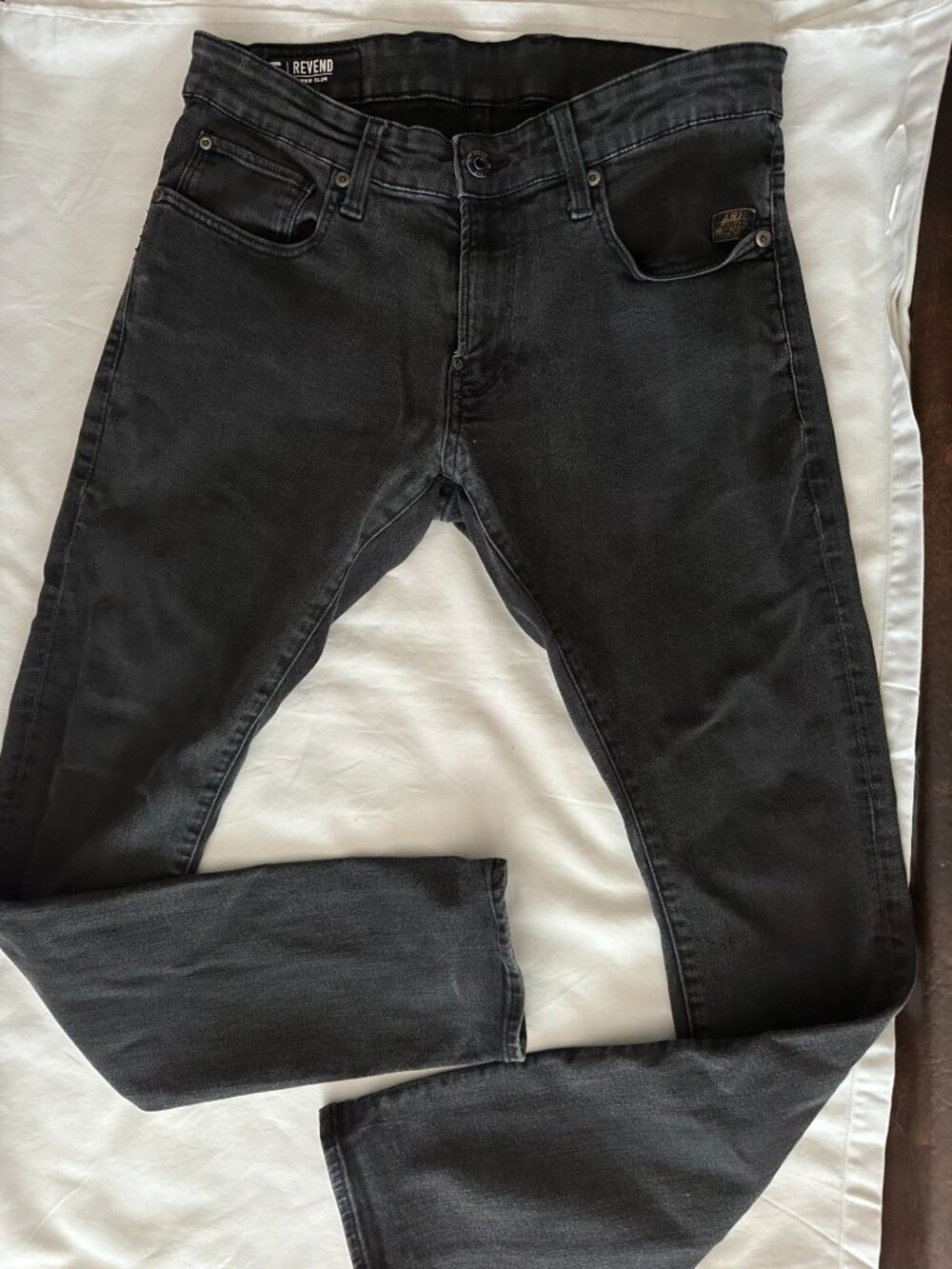 G-Star Raw Revend Men's Super Slim-Fit Black Jeans 32/32